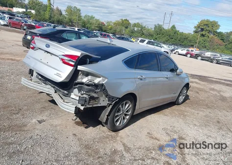 2019 Ford Fusion Hybrid Sel из США, поврежденный, VIN 3FA6P0MU6KR165403